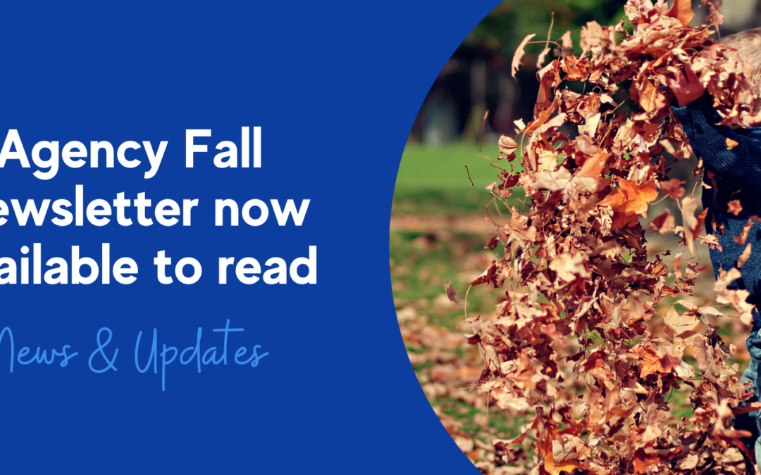 child throwing leaves in the air as the fall newsletter image