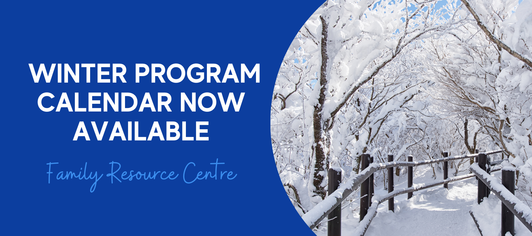 FRC Winter Program Calendar is now available